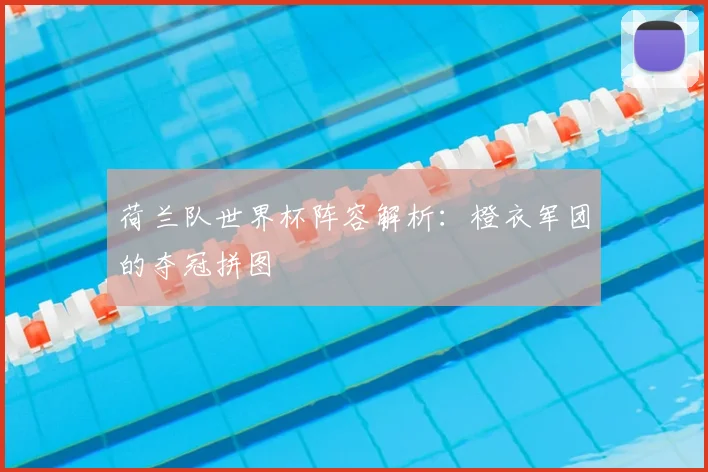 荷兰队世界杯阵容解析:橙衣军团的夺冠拼图